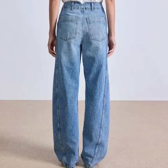 Apiece Apart High Waist Wide Leg Jeans - Picture 2 of 10